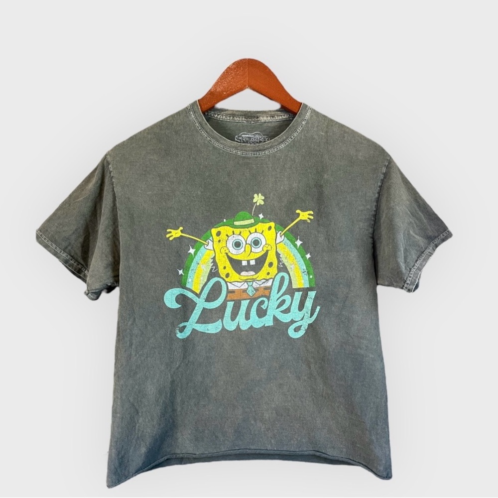 NICKELODEON SPONGEBOB SQUAREPANTS Women’s Short Sleeve Tee Shirt Size Medium
